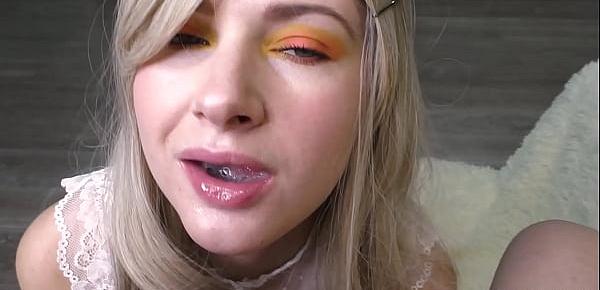  Sexy Girl Passionate Blowjob Big Cock after College and Cum Swallow - POV